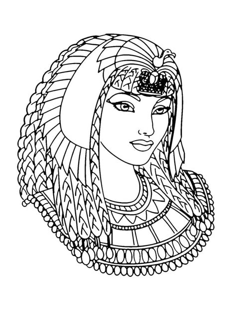 Dibujos De Reina Cleopatra Para Colorear Para Colorear Pintar E Imprimir Dibujos Onlinecom