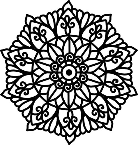 Mandala Geométrico Floral Imagen Gratis En Pixabay Pixabay
