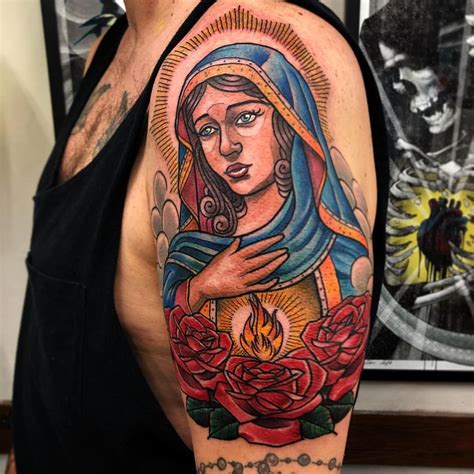 13 Awesome Virgin Mary Tattoo Meaning Ideas