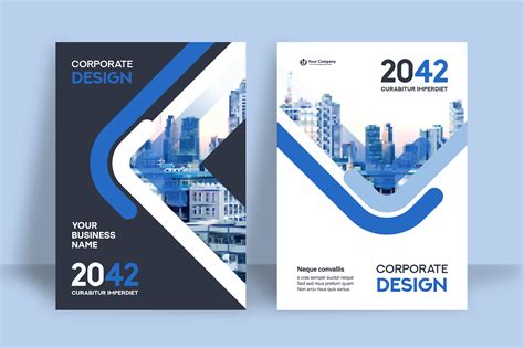 City Background Business Book Cover Design Template 665946 Vector Art