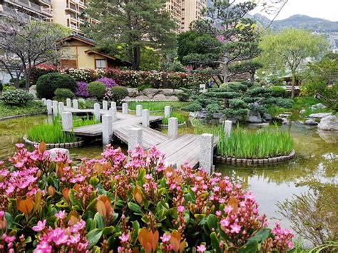 Japanese Garden Monaco Stock Image Image Of Pond Nature 146968359