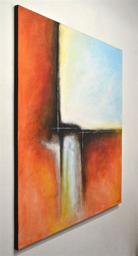 Large Painting Original 36x36 Square Abstract Von Rawartgallery Large