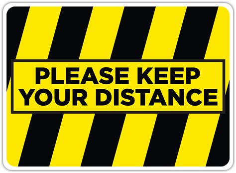 Keep Distance Floor Stickers Ubicaciondepersonascdmxgobmx