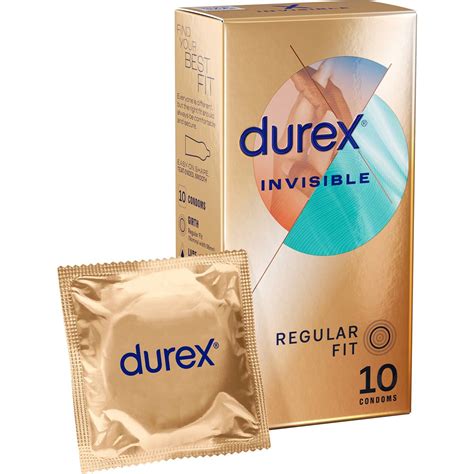 Durex Invisible Regular Fit Condoms 10 Pack Woolworths