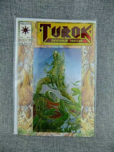 Turok Dinosaur Hunter Vol 1 1 Foil Cover NM Valiant Comics 1993 023
