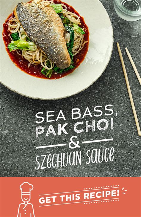 Sea Bass Pak Choi And Szechuan Sauce Gousto Recipe Sea Bass Fillet Recipes Gousto Recipes