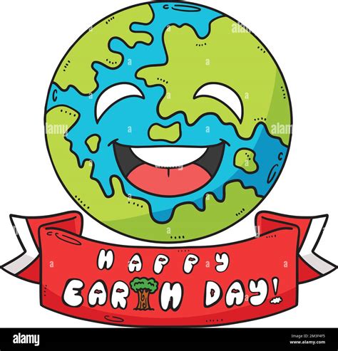 Happy Earth Day Cartoon Colored Clipart Stock Vector Image And Art Alamy