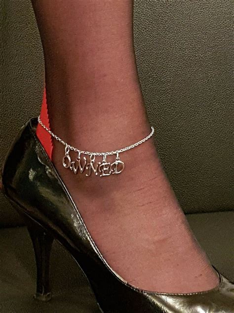 Sexy Owned Anklet Ankle Chain Jewellery Swinger Hotwife Cuckold Ebay