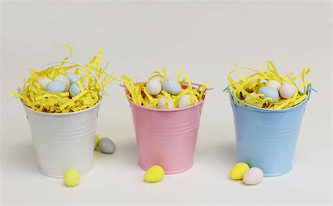 Metal Favor Buckets Pails Perfect For Easter Treats Just Artifacts