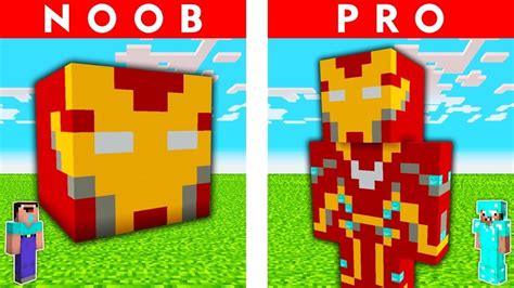 Minecraft Battle Noob Vs Pro Vs Hacker Vs God Iron Man