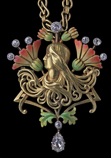Plisson And Hartz Art Nouveau Pendant Brooch At 1stdibs