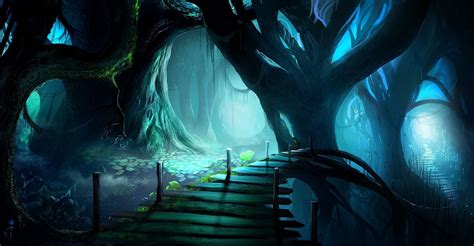 Anime Dark Forest Wallpaper Posted By Reginald Nina