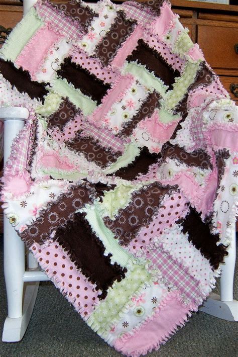 Strawberry Delight Rag Quilt Pattern Etsy Rag Quilt Patterns Baby
