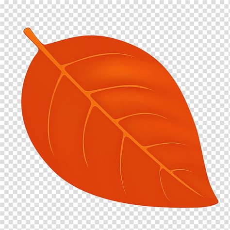 Orange Fall Leaf Clip Art
