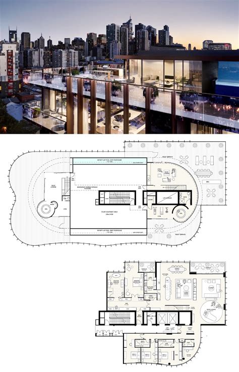 Penthouse Layout Floor Plans Modern Penthouse Exterior Luxury Penthouse Apartment Floor Plans