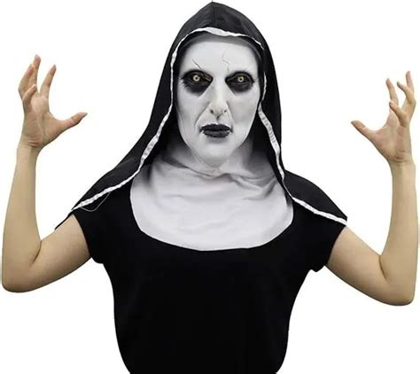 Scary Cosplay The Nun Full Face Halloween Mask Costume Horror Creepy Party Prop 1899 Picclick