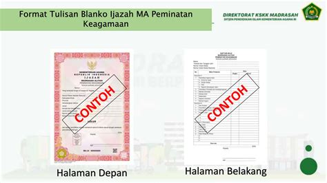 Materi Sosialisasi Juknis Penulisan Ijazah Madrasah Pptx