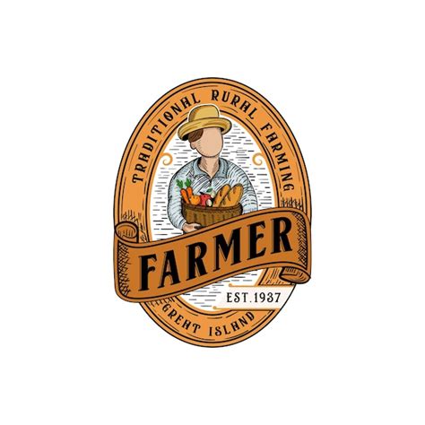 Premium Vector Set Of The Vintage Farmer Logo Template