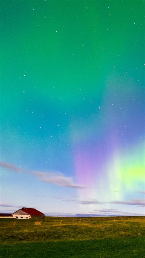 Iceland Aurora Borealis Northern Lights Iphone Wallpaper