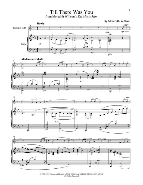 Then the birds fled the trees but i never heard them winging i was inside drinking a coke then it went boom. Till There Was You (from The Music Man) - Meredith Willson - #1 Best Sheet Music