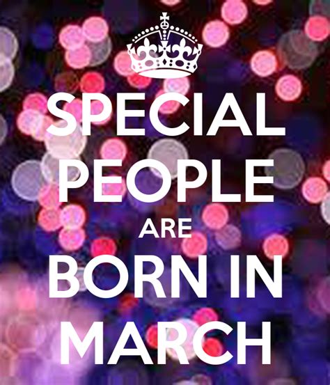 Special People Are Born In March Poster Rafaela Lauria Keep Calm O