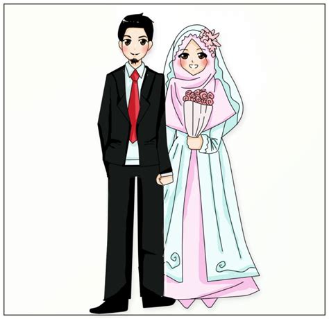 77 Wallpaper Kartun Pasangan Muslim Picture Myweb