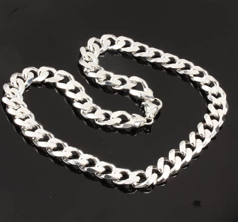 Shop for silver chain for men online at target. Super Heavyweight Solid Sterling Silver Men's Curb Chain ...