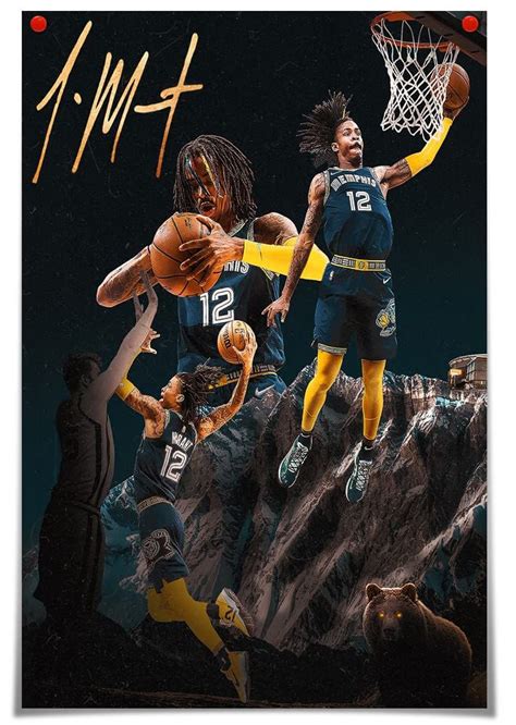 Prices May Vary 【ja Morant Poster Size】 Memphis Grizzlies Basketball
