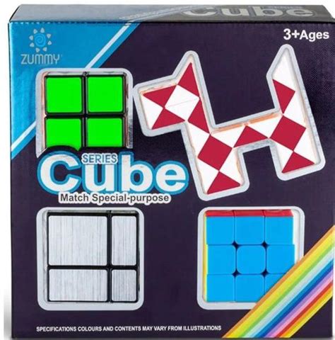 Kit Cubo Mágico 4 Modelos Series Cube Match Special Purpose Zummy