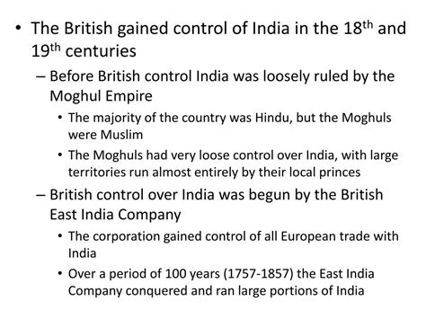 Ppt British Conquest Of India Powerpoint Presentation Free Download
