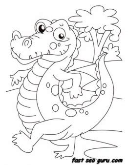 Colors have such an importance in our lives, colors can soothe and refresh our minds but also the colors will bring a lot of benefits for your kids too. animals happy Alligator on evening walk - Free Printable ...