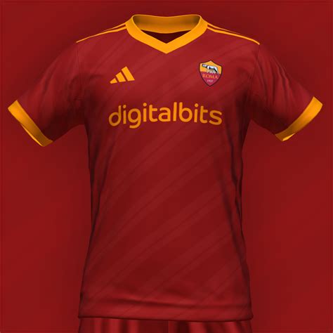 Roma X Adidas 23 24 Home Kit By Feliplayz