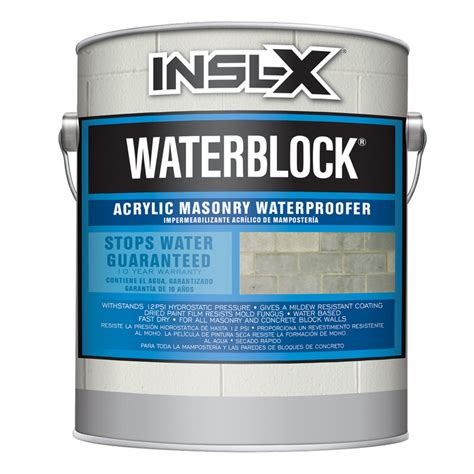 Insl X Waterblock Acrylic Masonry Waterproofer Southern Paint
