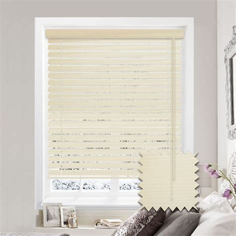 Cheapest Cream Faux Wood Blinds Just Blinds