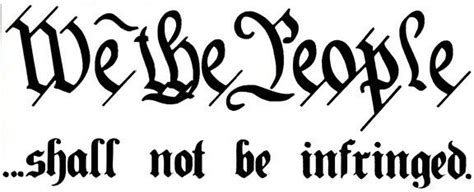 We The People Shall Not Be Infringed Decal Sticker Ebay