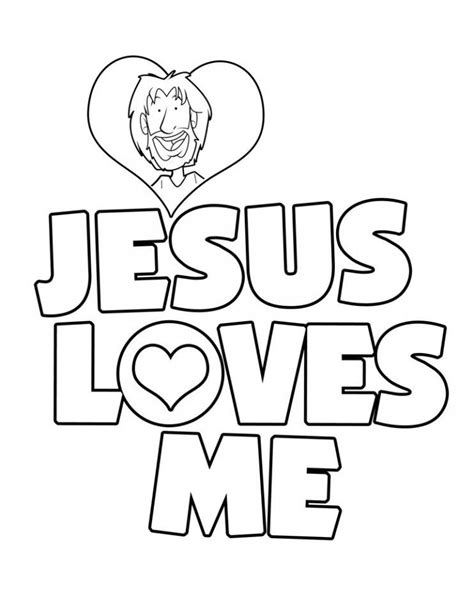 Jesus Loves Me Coloring Pages Coloring Home