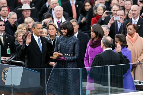 Obama was sworn in this morning before hundreds of thousands. The Second Inauguration of Barack Obama | whitehouse.gov