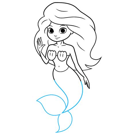 How To Draw A Mermaid Really Easy Drawing Tutorial