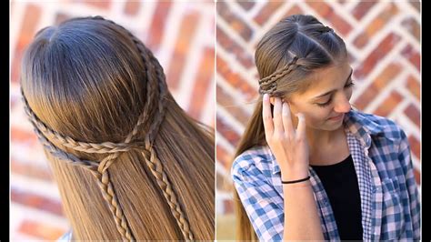 See more ideas about hair styles, braided hairstyles, braids. Double Braid Tieback | Cute Girls Hairstyles - YouTube