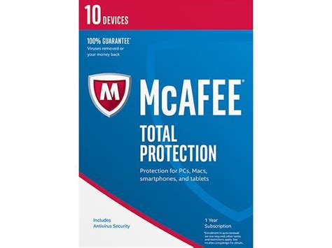 It provides the most comprehensive and complete security when with every one of the mcafee® total protection products, you get the premium antivirus, identity and privacy protection you need for your pcs, macs. McAfee Total Protection 2017 - 10 Device (Free upgrade to ...