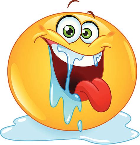 Drooling Emoticon Clip Art Illustrations Royalty Free Vector Graphics