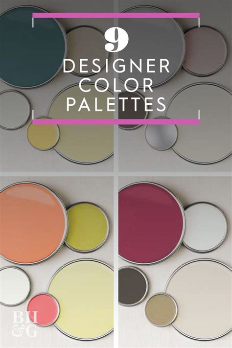 Decorating With Color 9 Designer Color Palettes Color Palette Design