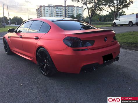 Home > bmw m6 matte. Matte Red Chrome BMW M6 | CWDWRAP
