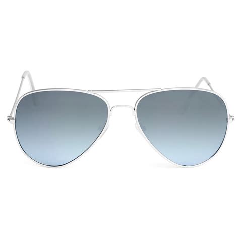 Aviator Silver Tone Mirrored Polarized Sunglasses In Stock Paul Riley