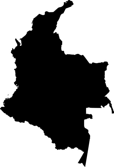 Svg Colombia Geografía Mapa Imagen E Icono Gratis De Svg Svg Silh
