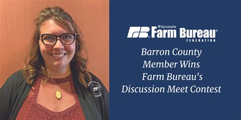 Barron County Member Wins Farm Bureaus Discussion Meet Contest