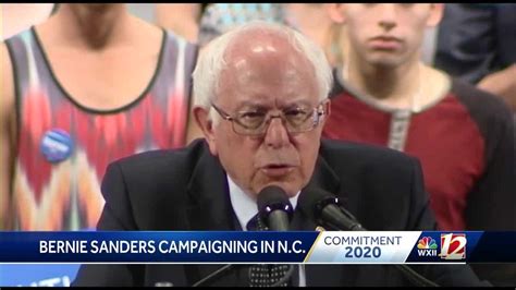 Preview Bernie Sanders Visits North Carolina On The Campaign Trail