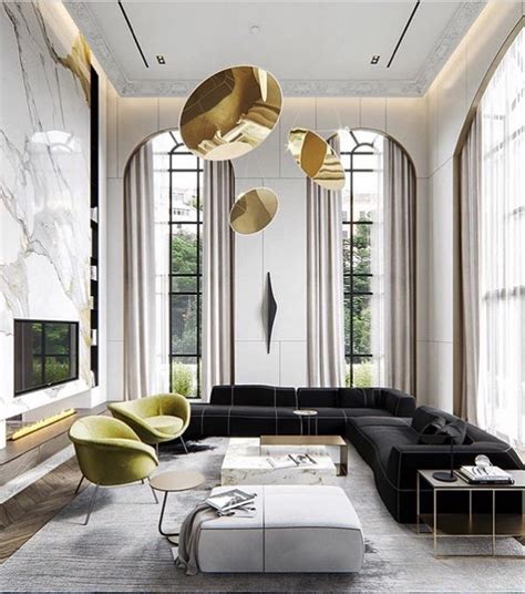 Modern High Ceiling Living Room Ideas Pin By Honey Blue On Casa Sueño
