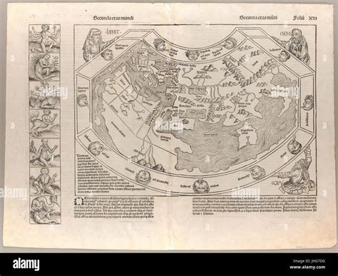 Nuremberg Chronicle World Map 1493 Cornell Cul Pjm 1002 02 Stock Photo