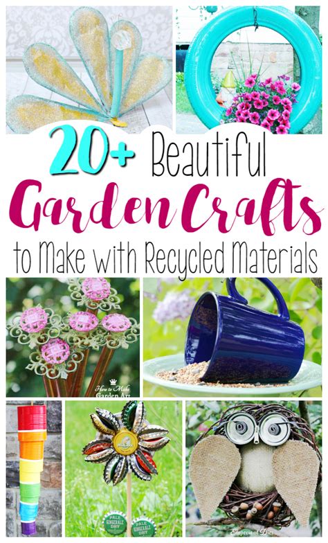 20 Beautiful Garden Crafts To Make With Recycled